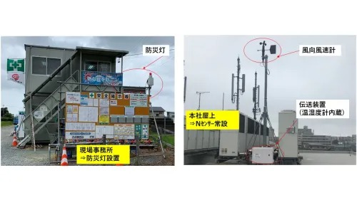 バイパスに面したシールド工事