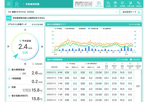 海象・気象情報をクラウドで一元管理。海洋土木工事の安全対策はお任せください。画像3