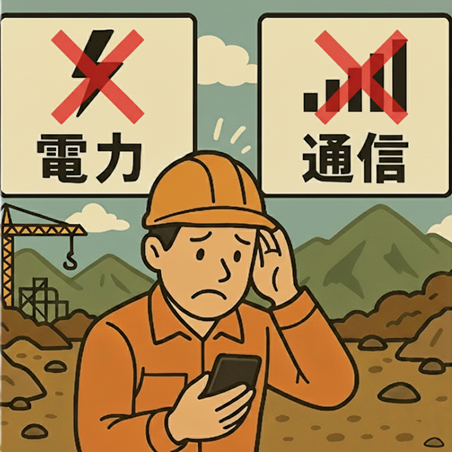 【活用方法】電源・電波がない現場での機器運用方法とは？
