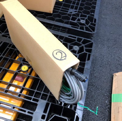 風向風速計ケーブル・アース線を入れてください
